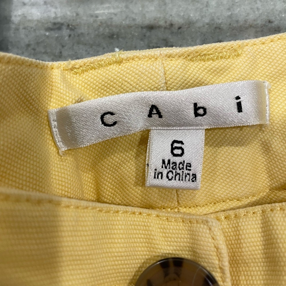 CAbi Light Yellow Trousers